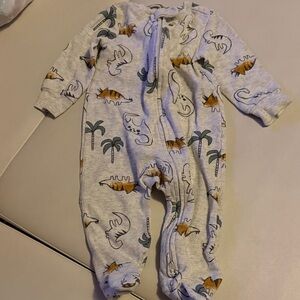 Carters Dinosaur and Palm Print Onesie